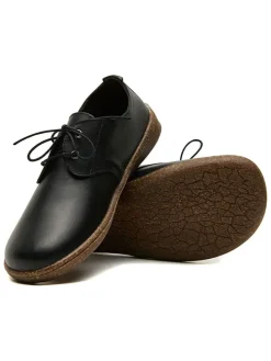 Leren veterschoenen 