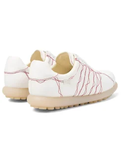 Leren veterschoenen wit