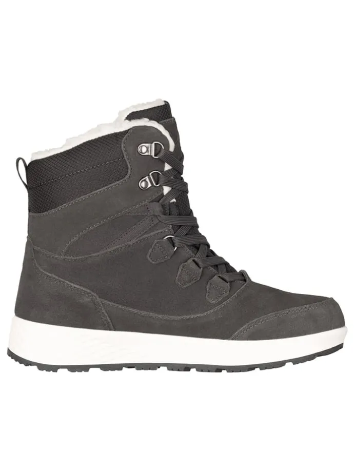Leren winterboots "Eldfjall" grijs
