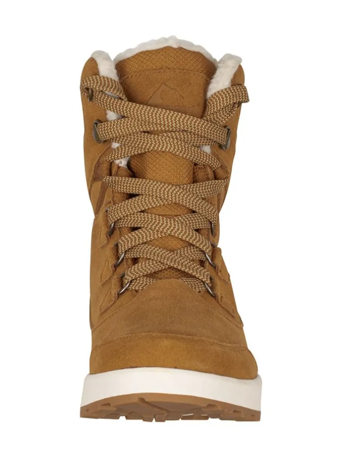 Leren winterboots "Eldfjall" lichtbruin