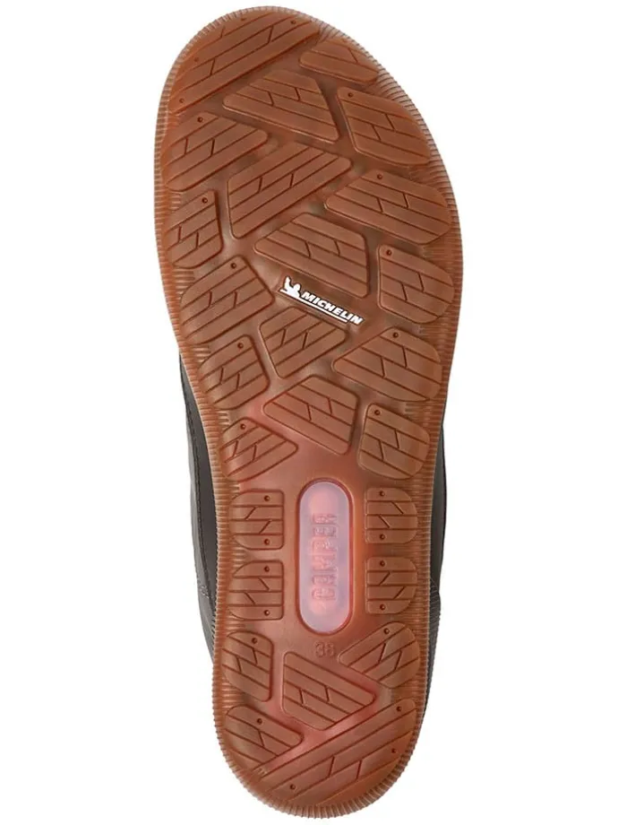 Leren winterboots grijs/zwart