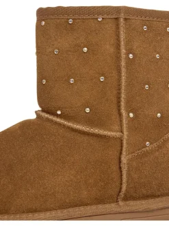 Leren winterboots lichtbruin
