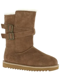 Leren winterlaarzen "Mells Waterproof" lichtbruin