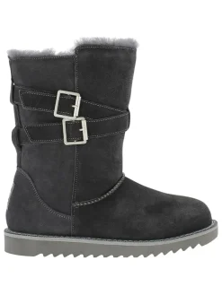 Leren winterlaarzen "Mells Waterproof" grijs