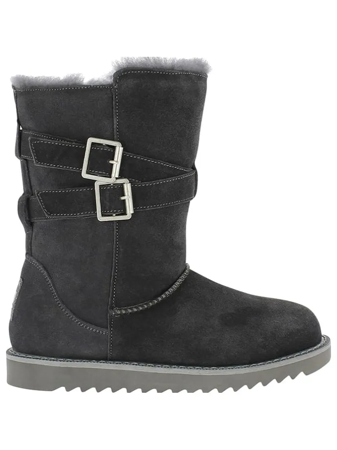 Leren winterlaarzen "Mells Waterproof" grijs
