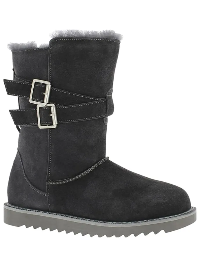 Leren winterlaarzen "Mells Waterproof" grijs