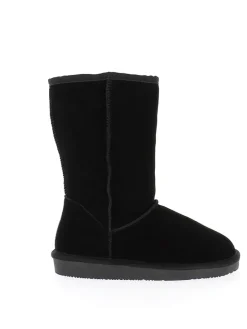 Leren winterlaarzen "Pikes" zwart