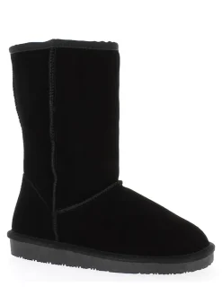Leren winterlaarzen "Pikes" zwart