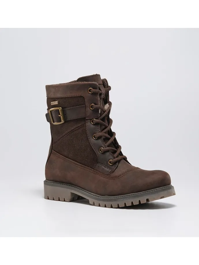 Leren winterlaarzen "Roguemid" bruin