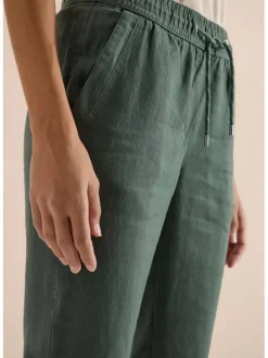 Linnen broek kaki
