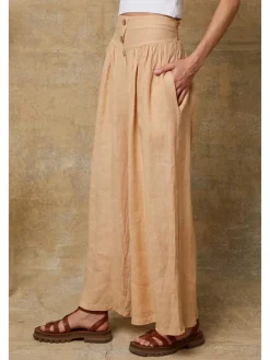 Linnen broek "Kendra" beige