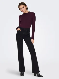 Longsleeve auberginekleurig