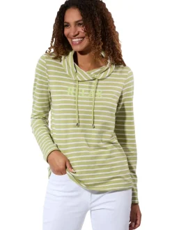 Longsleeve groen/wit