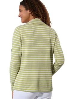 Longsleeve groen/wit