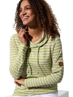 Longsleeve groen/wit