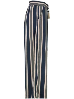 Marlenebroek donkerblauw/beige