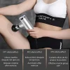 Massagepistool "SJ-8200" zilverkleurig