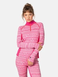 Merinowollen thermo-ondergoed "Tale" roze