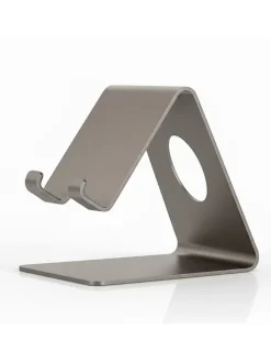 Mobiele telefoonhouder beige - (B)6 x (H)12 x (D)10 cm