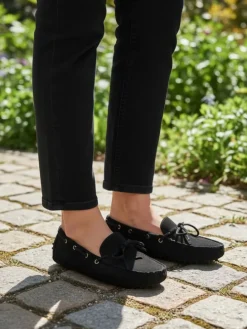 Mocassins zwart