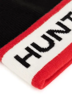 Muts zwart/crème/rood