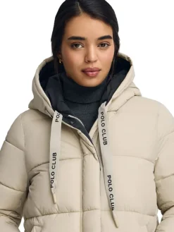Omkeerbare doorgestikte jas beige/zwart
