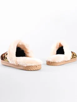 Pantoffels beige/bruin