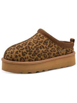 Pantoffels bruin/lichtbruin