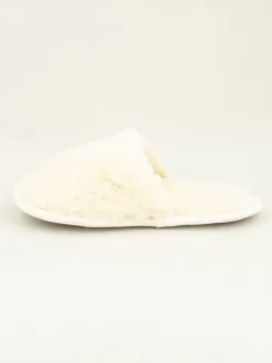 Pantoffels "Curly" crème