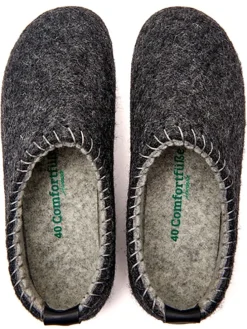 Pantoffels donkergrijs