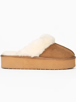 Pantoffels "Emesta" lichtbruin
