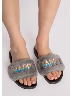 Pantoffels grijs