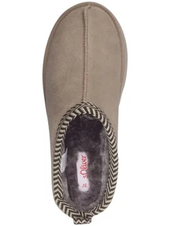 Pantoffels taupe