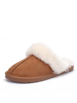 Pantoffels van schapenvacht 