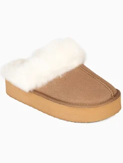 Pantoffels van schapenvacht 