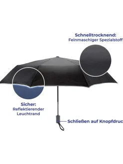 Paraplu zwart - (L)28 x (B)5 cm
