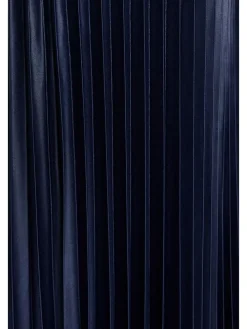 Plissérok donkerblauw