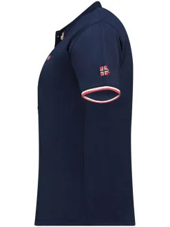 Poloshirt "Kryptonite" donkerblauw
