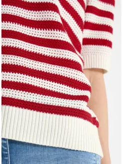 Poloshirt wit/rood