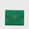 Portemonnee "Columbia" groen - (B)12 x (H)10 x (D)3 cm