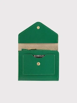 Portemonnee "Columbia" groen - (B)12 x (H)10 x (D)3 cm
