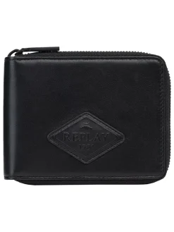 Portemonnee zwart - (B)20 x (H)9 cm