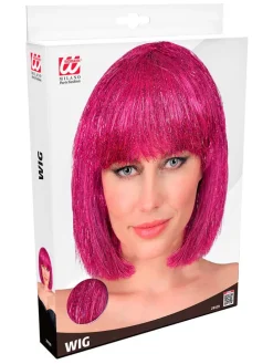 Pruik "Glitzy" roze