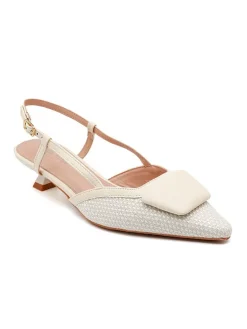 Pumps met bandje beige