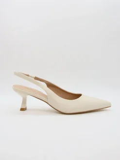 Pumps met bandje beige