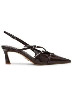 Pumps met bandje bruin