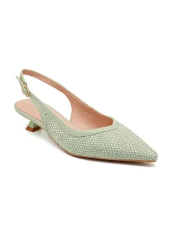Pumps met bandje lichtgroen