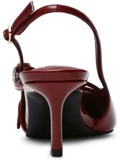 Pumps met bandje rood