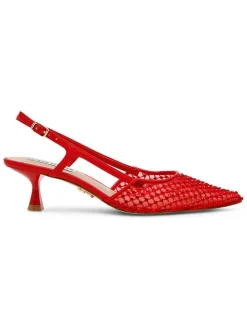 Pumps met bandje rood