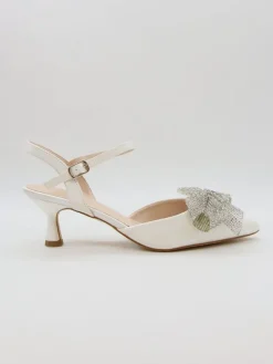 Pumps met bandje wit